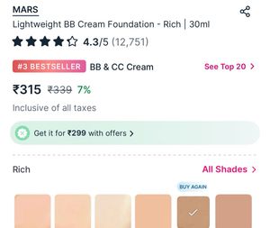 Mars BB Cream - Skin Perfection