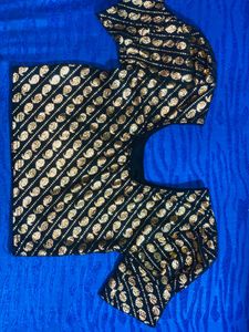 Elegant Black &amp; Gold Blouse