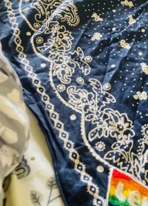 LEVIS Limited Edition Navy Paisley Bandana Scarf