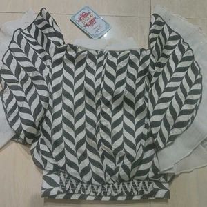 Chic Black &amp; White Skirt Set