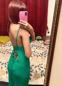Stunning Green Bodycon Maxi Dress