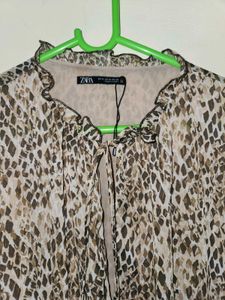 ZARA Animal Print Dress
