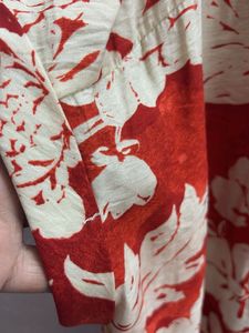 Mango 1xl  Floral Print Shirt Dress