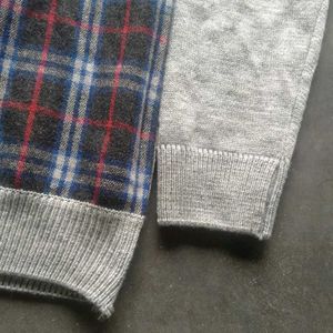 Checked Pattern Cardigan