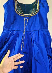 Royal Blue Embroidered Kurta Set