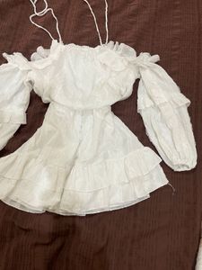 cold shoulder mini dress