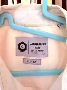 Jack&amp;Jones Men's White Graphic Print Shirt