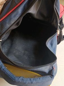 Red and Blue Backpack trolley