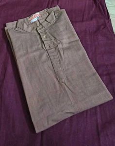 Men's Pastel Brown Kurta
