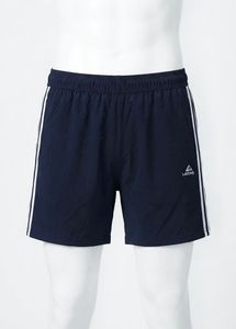 Navy Sports Shorts with Side Stripes