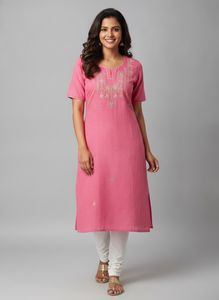 pink cotton short top