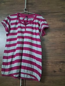 Striped Henley T-Shirt