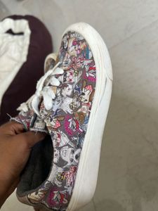 Cute Bob's from Skechers Cartoon Print Shoes