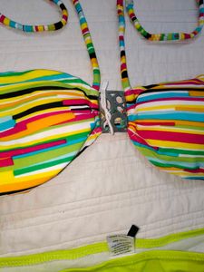 Stylish Striped Bikini Set