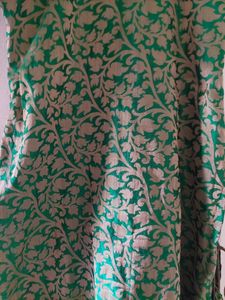 Green Long Kurti With Lining Inside