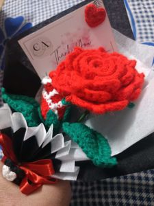 Crochet Rose Flower Bouquet