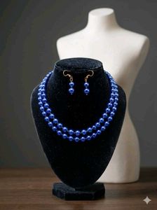 Elegant Pearl Necklace &amp; Earring Set