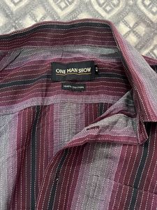 Men's Striped Short Sleeve Shirt