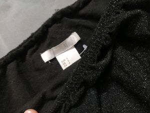 H&amp;M glitter off shoulder top