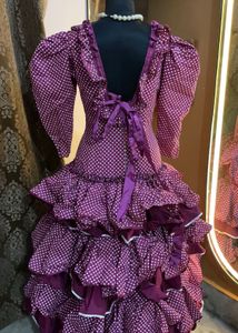 Purple Polka Dot vintage y2k Gown dress