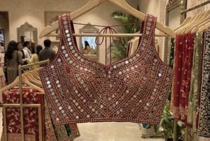 Stunning Red Embellished Choli