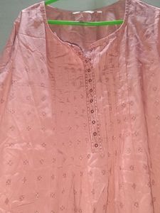 Pink Printed Kurta