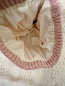 Cozy Pink Knit Beanie Hat