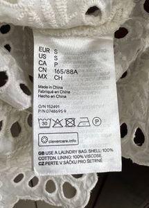 H&amp;M White Eyelet Dress.