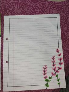 Handmade Border Designed papers for Projects