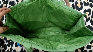 Sephora Quilted Puffy Green Tote Bag