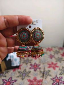 Boho Jhumka Earrings