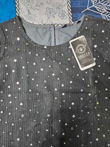 Sparkly Star Print Sleeveless Top