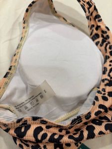 Animal Print Bikini Top