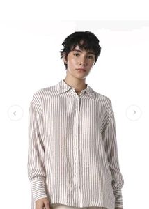 Striped Button-Up Shirt