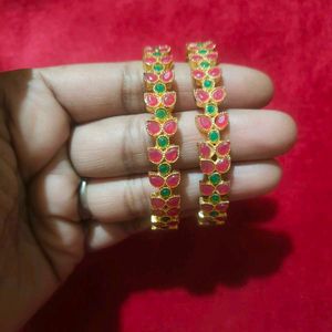 Elegant Beaded Bangle Set
