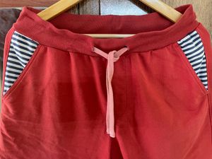 Mast &amp; Harbour Men Rust Red Regular Fit Shorts