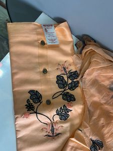 Elegant Peach Kurta Set