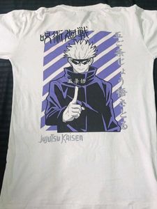 White Graphic Anime T-Shirt