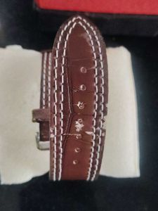 JK Tyre Brown Leather Strap Watch