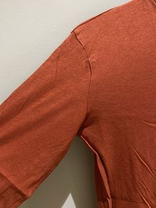 Zara Rust Orange Long Sleeve T-Shirt