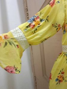 Beautiful Yellow Floral Kurta