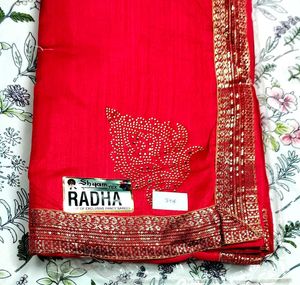 NEW RED SAREE