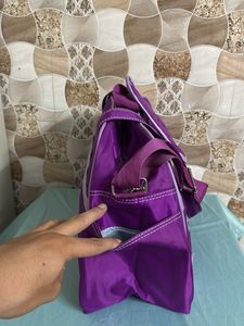 Purple "baby good" Travel Bag