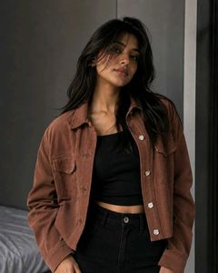 Cropped Corduroy Jacket