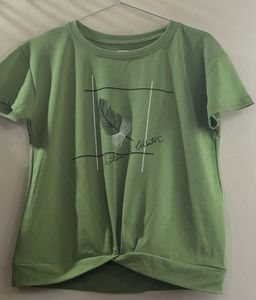 Cute Green Graphic T-Shirt
