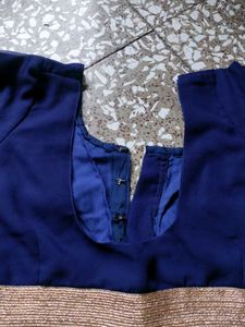 Embroidered Blue Blouse