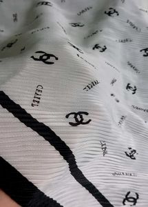 Chanel monogram chiffon scarf