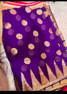very trendy colour and design saree ❤️❤️