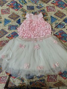 Adorable Pink & White Party Dress
