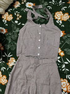 Checkered Co-ord Set🩶